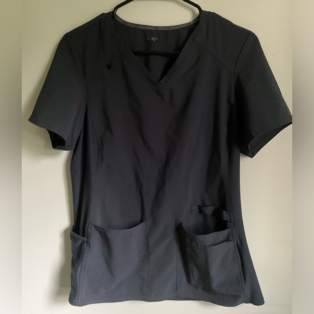 Dark gray Cherokee scrub set, medium